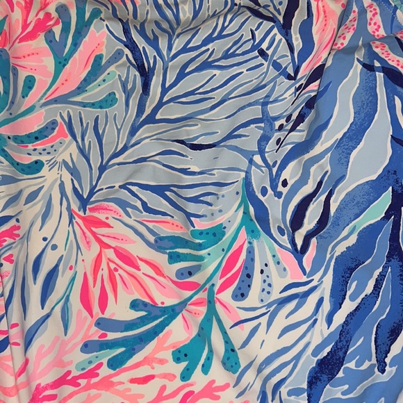 Lilly Pulitzer Kids UPF 50 Juliet Swimsuit Kaleidoscope coral NWT sizes 10&14 - Picture 2 of 12